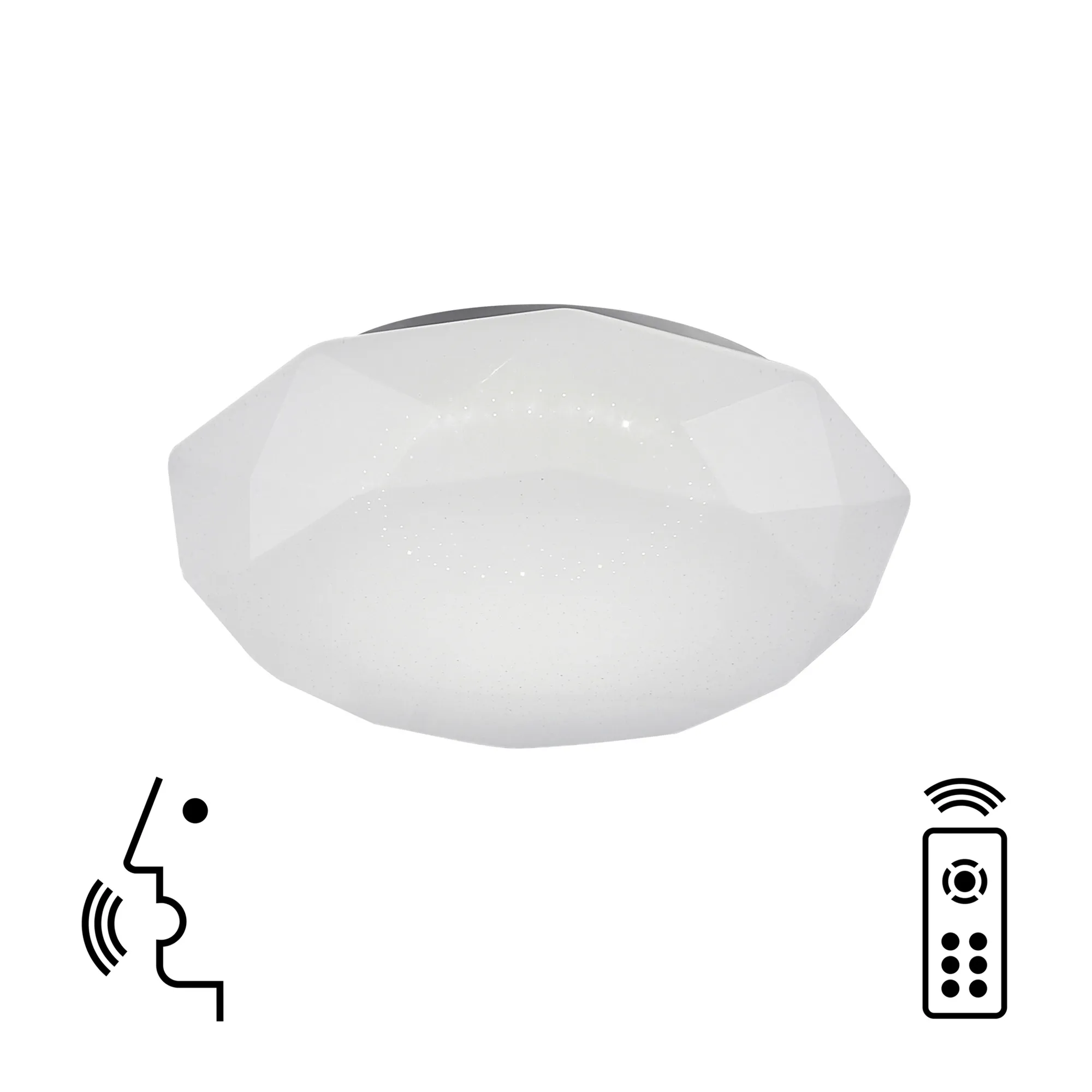 Diamante Smart Ceiling Lights Mantra Fusion Flush Fittings